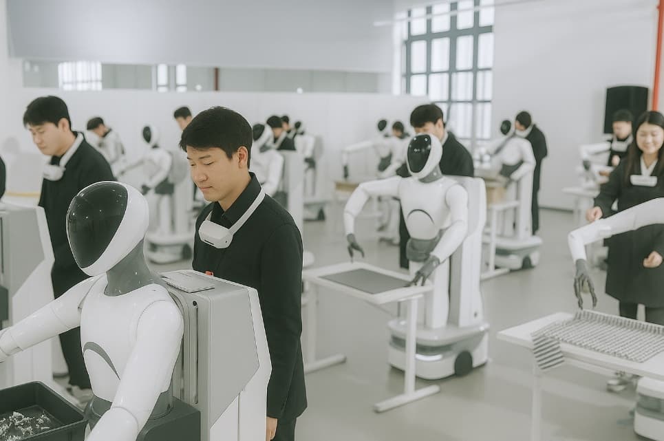 J-HRTI physical AI robot data collection center